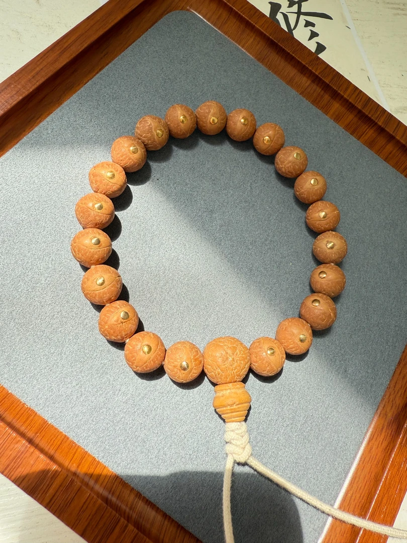 【25新籽】尼泊尔12＋mm-铜钉-凤眼菩提原生态手串