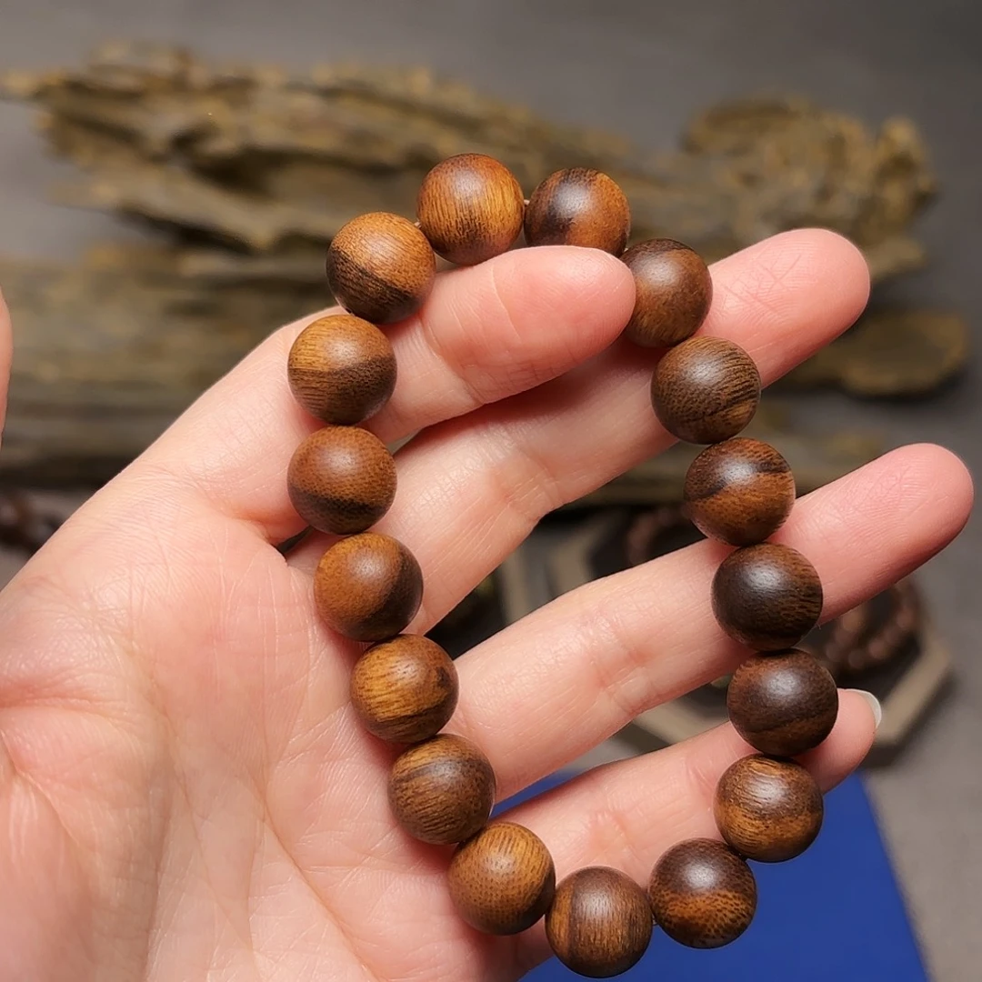 沉香手串越南芽庄红土白棋楠瘤疤1.2