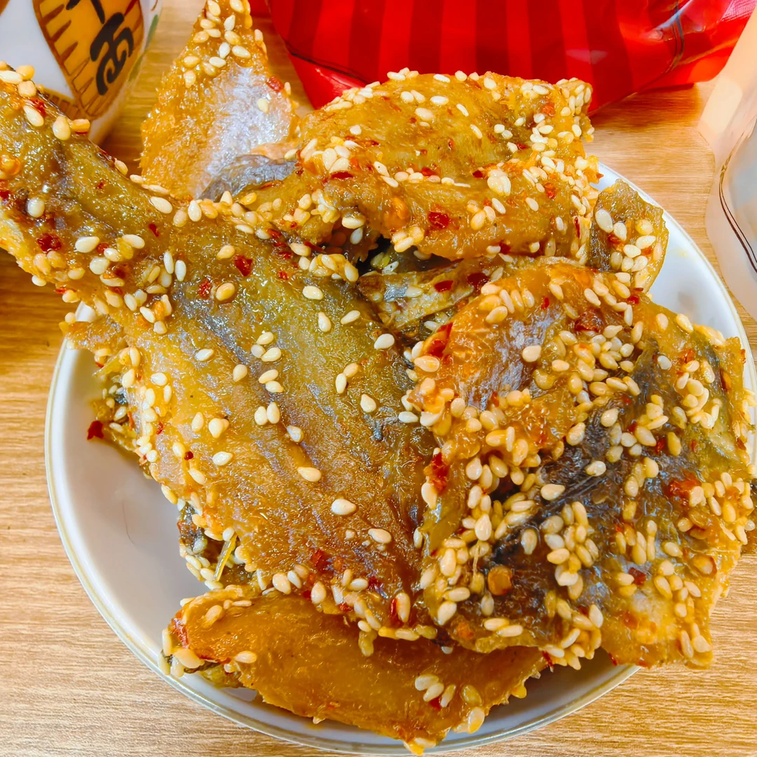 香辣黄花鱼酥即食小鱼干深海海捕黄花鱼网红追剧解馋下酒零食