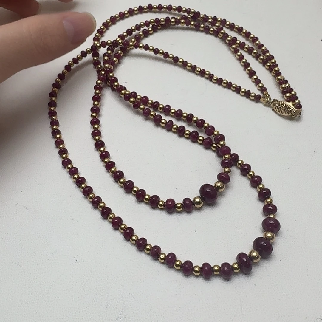 红宝石未镶嵌颈饰