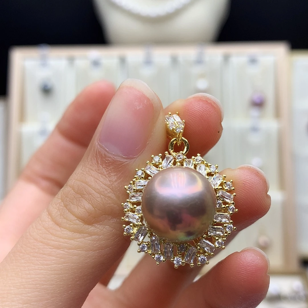 合金淡水珍珠颈饰