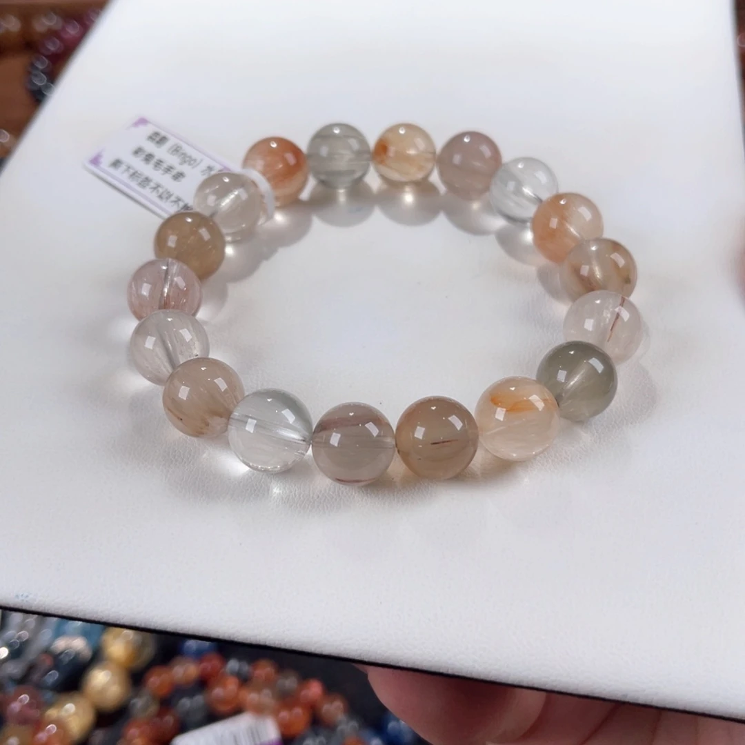 发晶手链未镶嵌彩兔毛