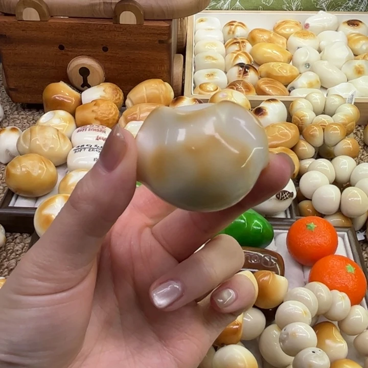 手串菩提根/象牙果11.22.60象牙果把件饺子微瑕