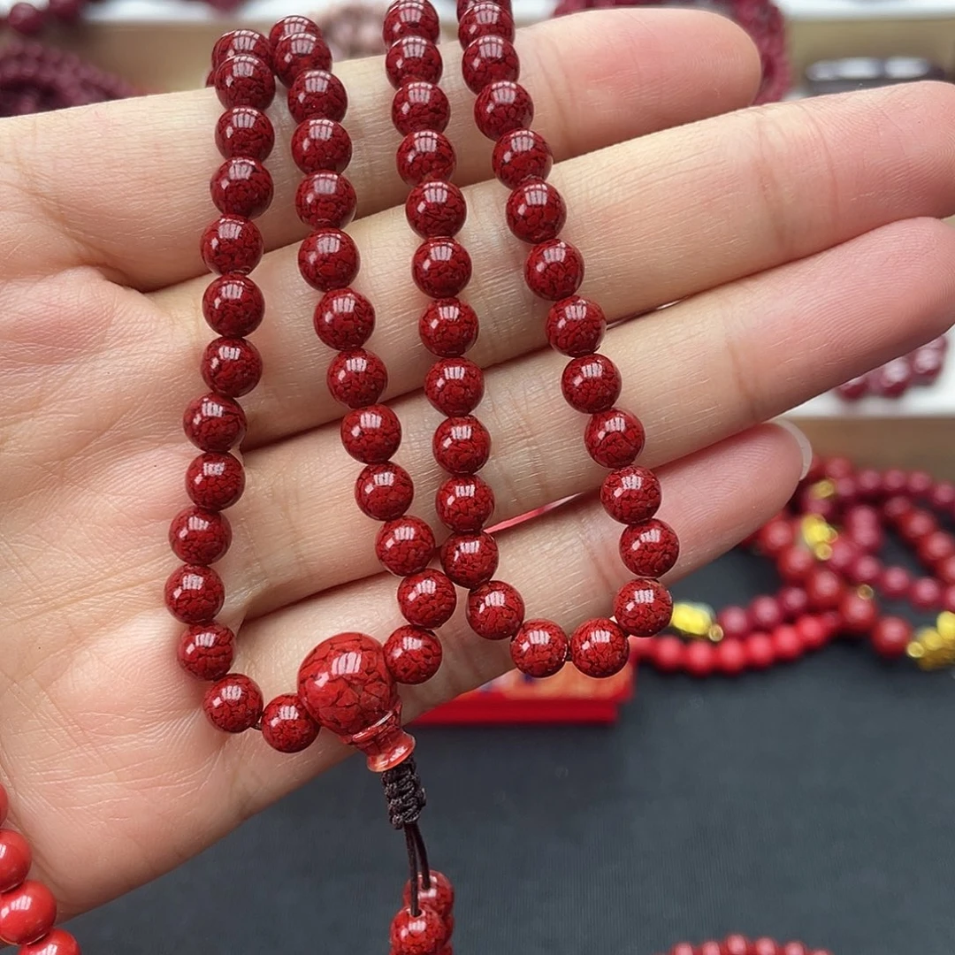 天然辰砂108晶体沙