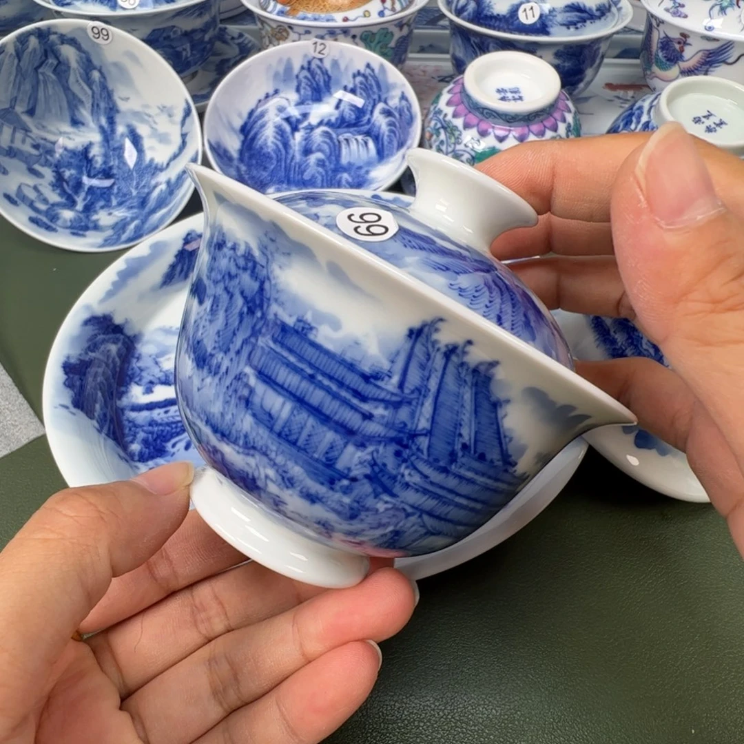 景德镇纯手工纯手绘茶具木木99