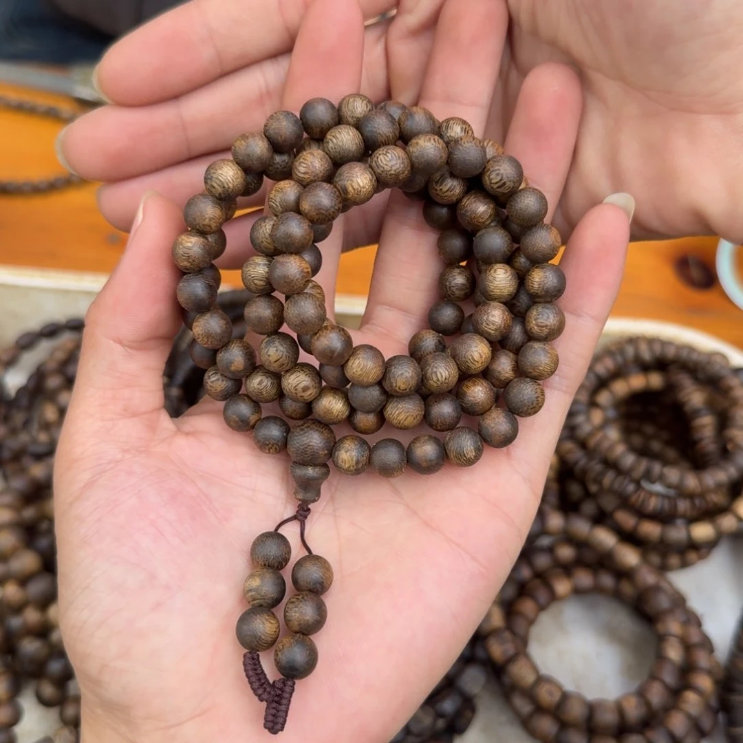沉香手串多圈0.8乌身25克多样性发一