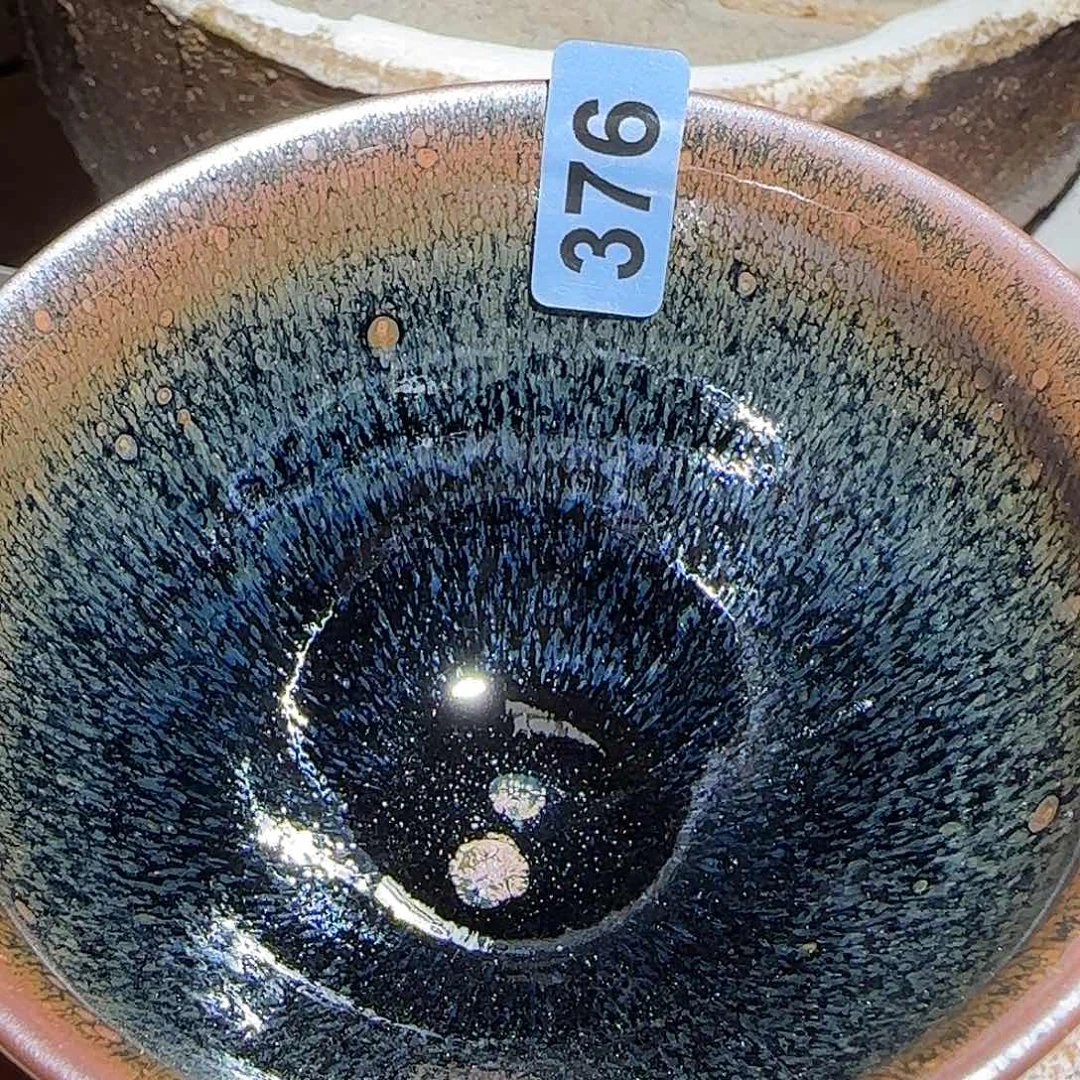 茶盏琢泥窑柴烧开窑