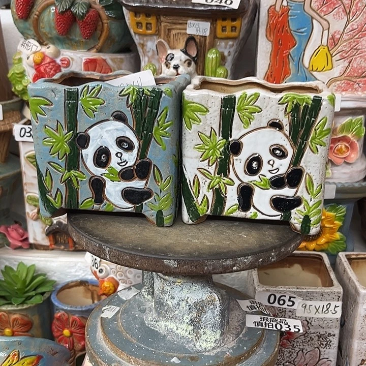 粗陶材质多肉花盆