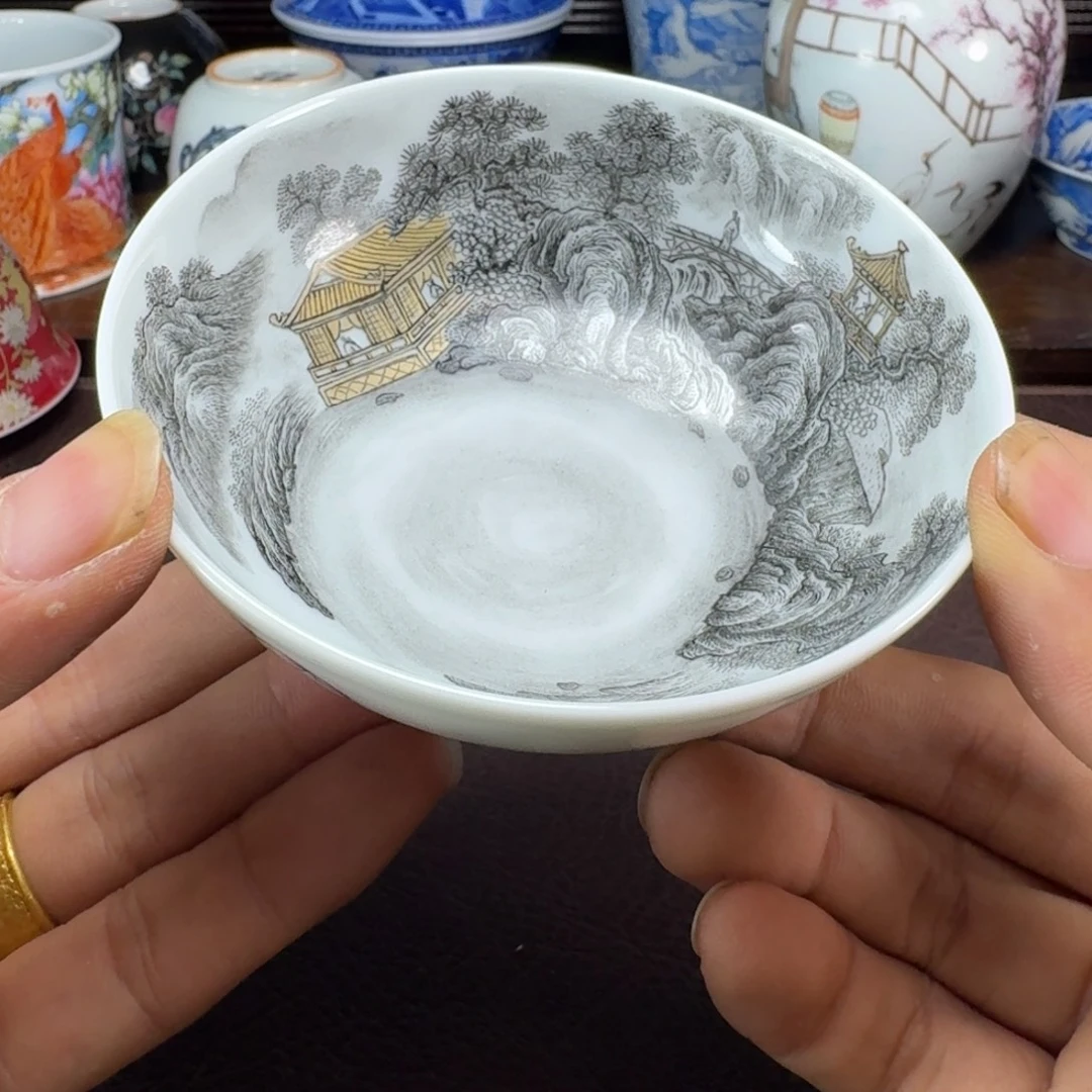 威***穷瓷片当代景德镇陶瓷手绘茶具