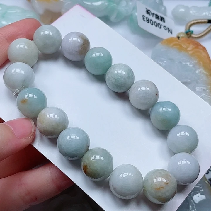 翡翠未镶嵌颈饰卡13mm