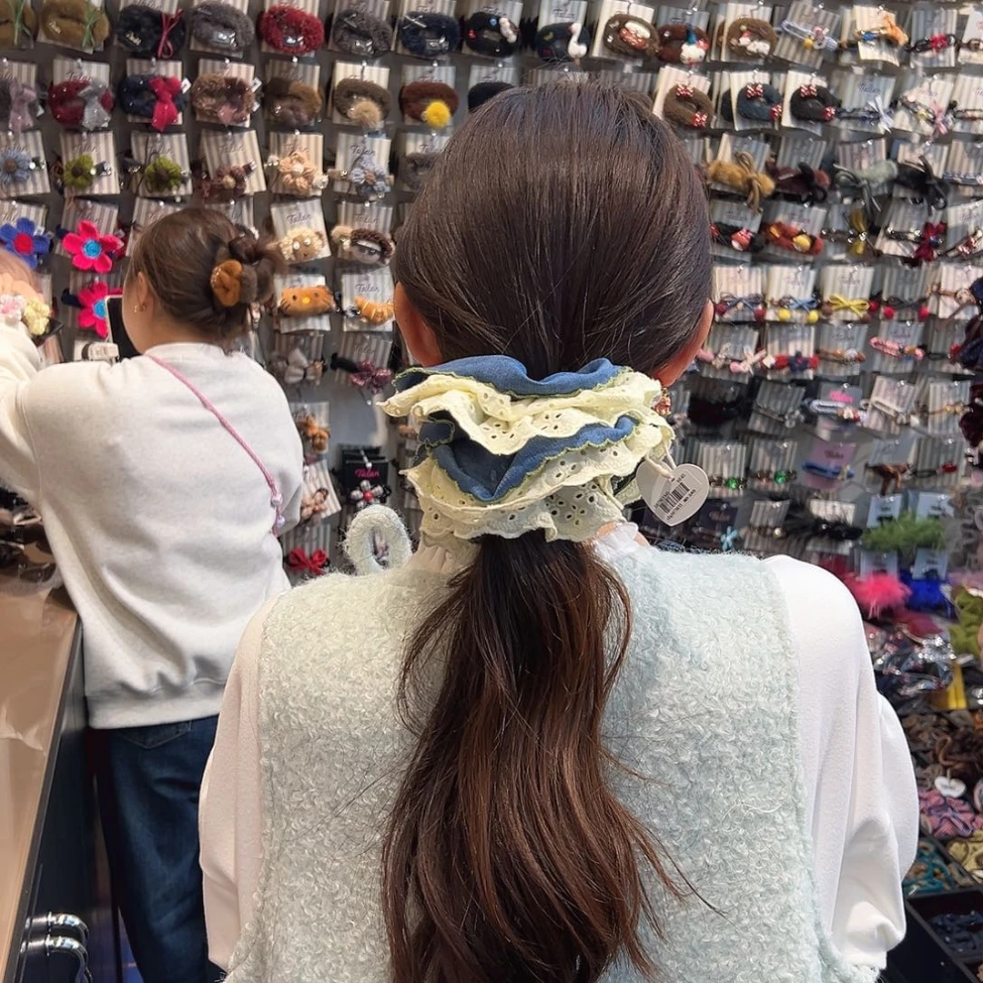 布艺铁合金发圈哦