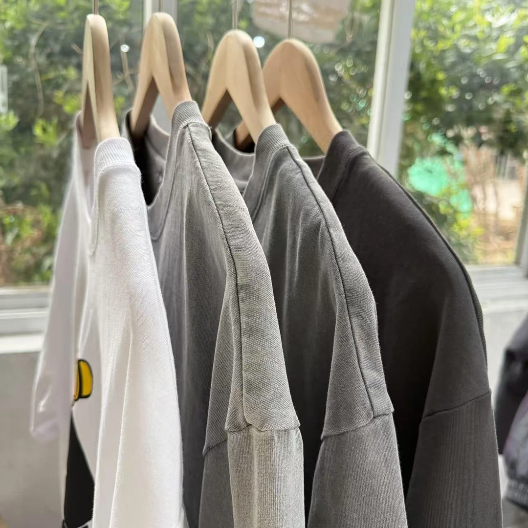 【什么都有】鸟家剪标高克重纯棉短袖T恤