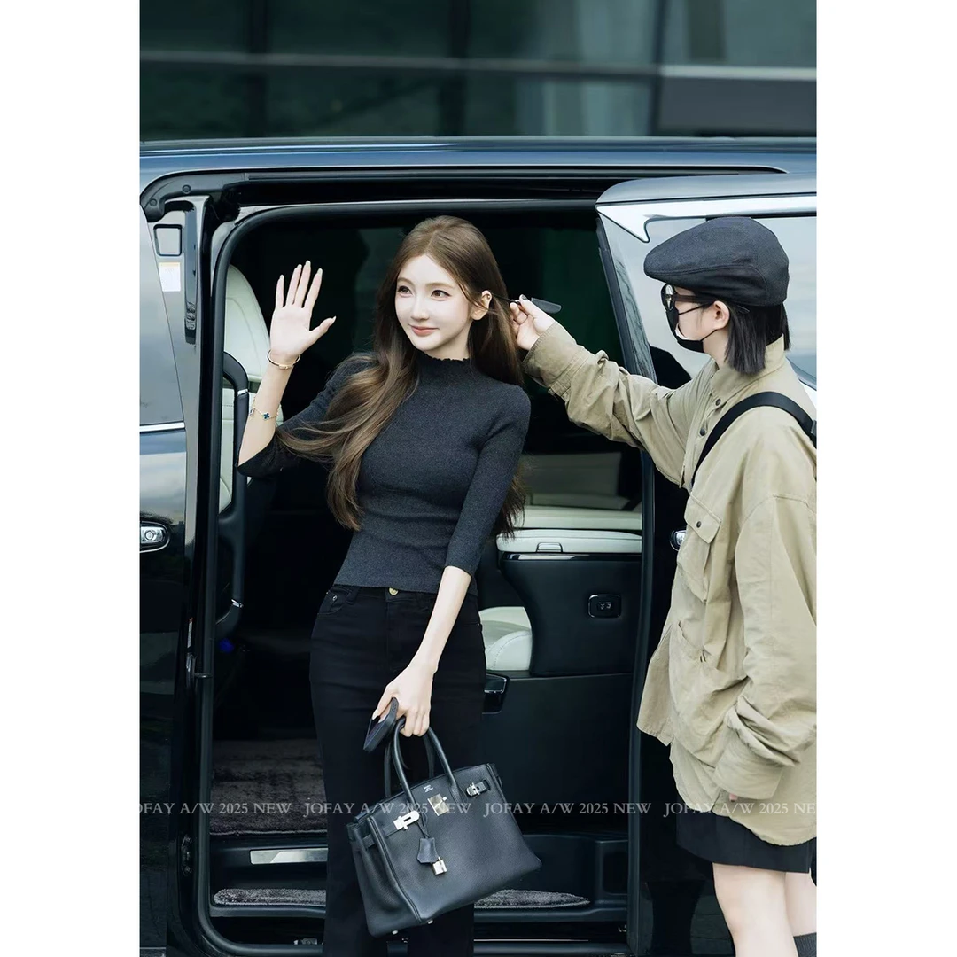 【CHASINGLIGHT】高领早秋针织打底衫 M1153