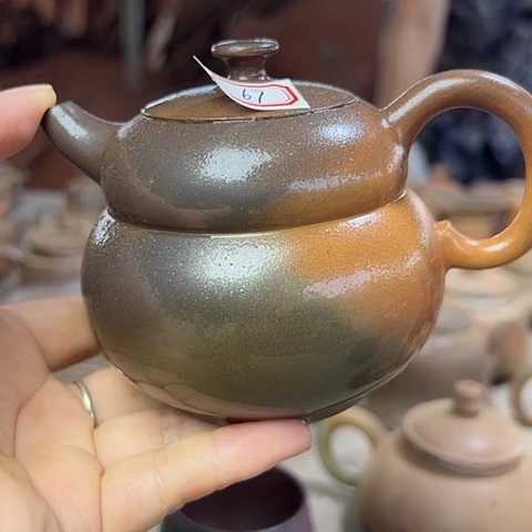 l***a戬谷龙窑柴烧茶壶67