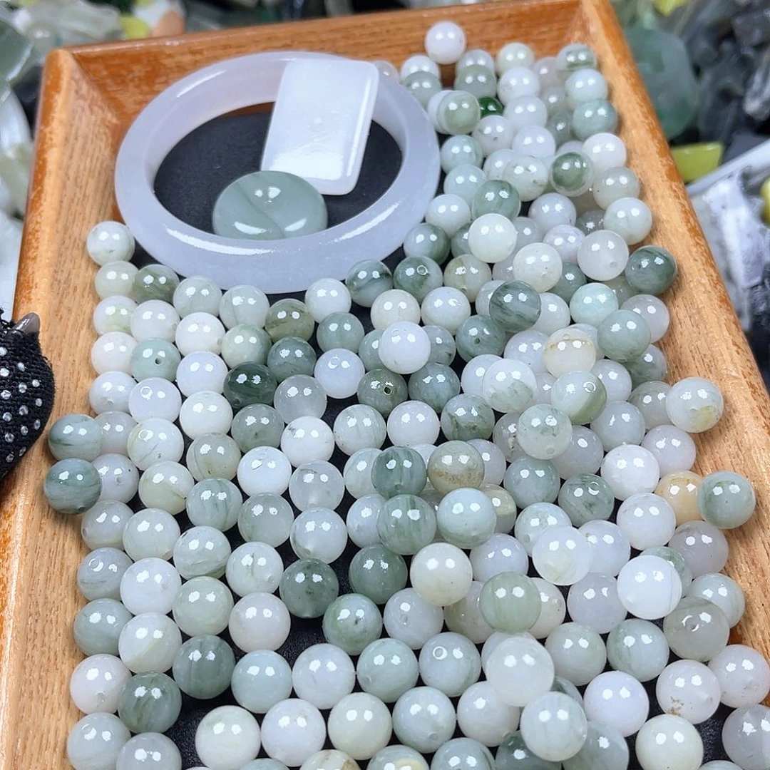 和田玉未镶嵌毛衣链锡**子