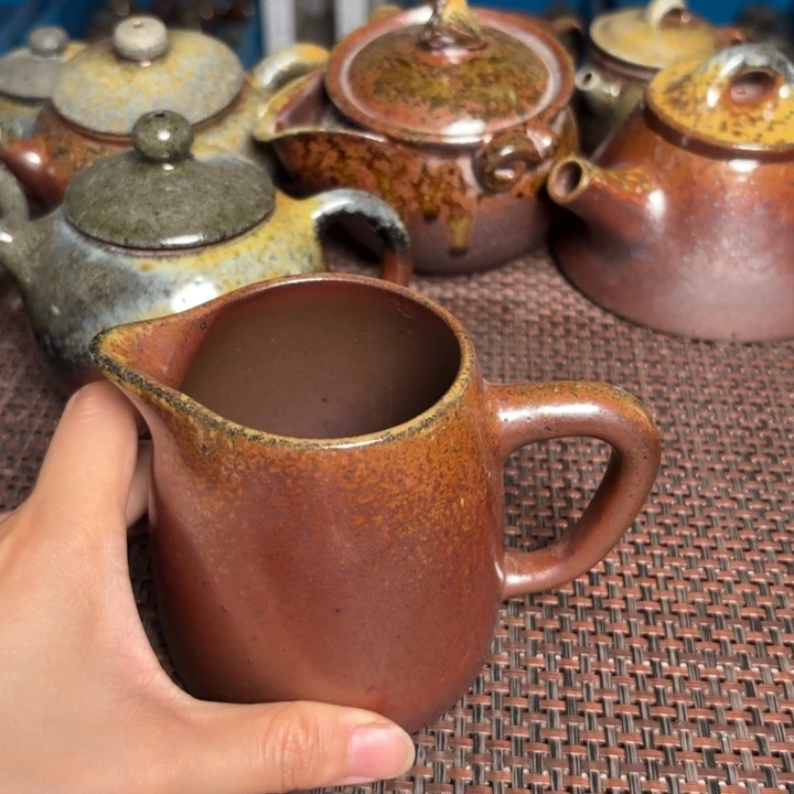 茶杯紫砂红色功杯