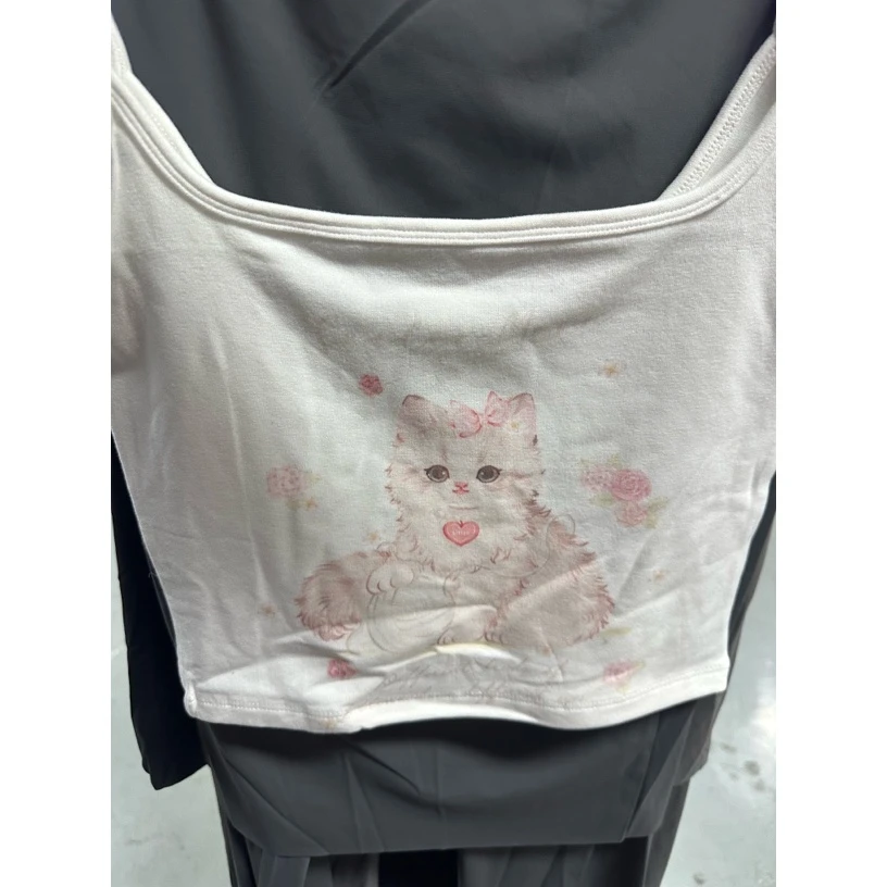 《头头女装》高级感夏季ins甜辣风猫咪吊带背心#6411