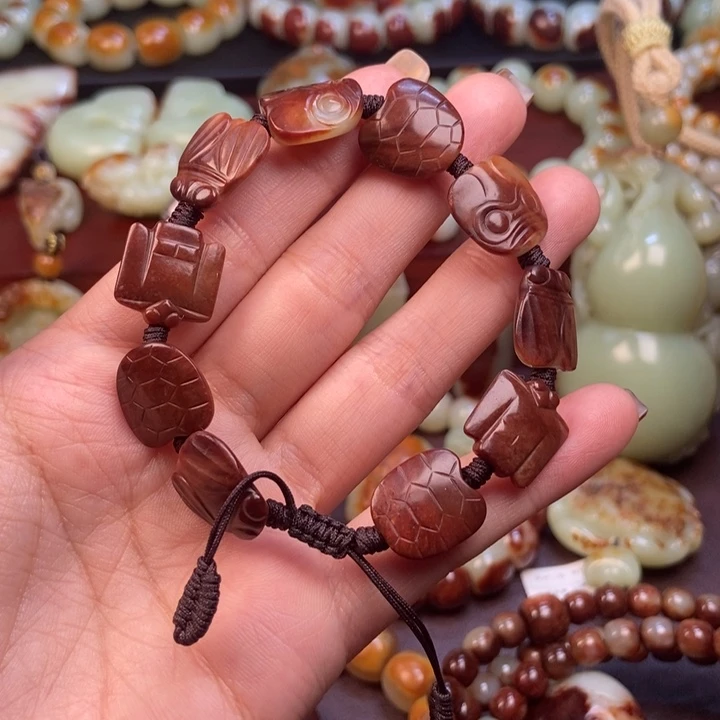 岫岩河磨玉（透闪石质玉）未镶嵌手链