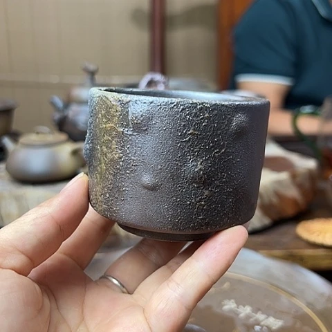 戬谷龙窑柴烧茶杯85