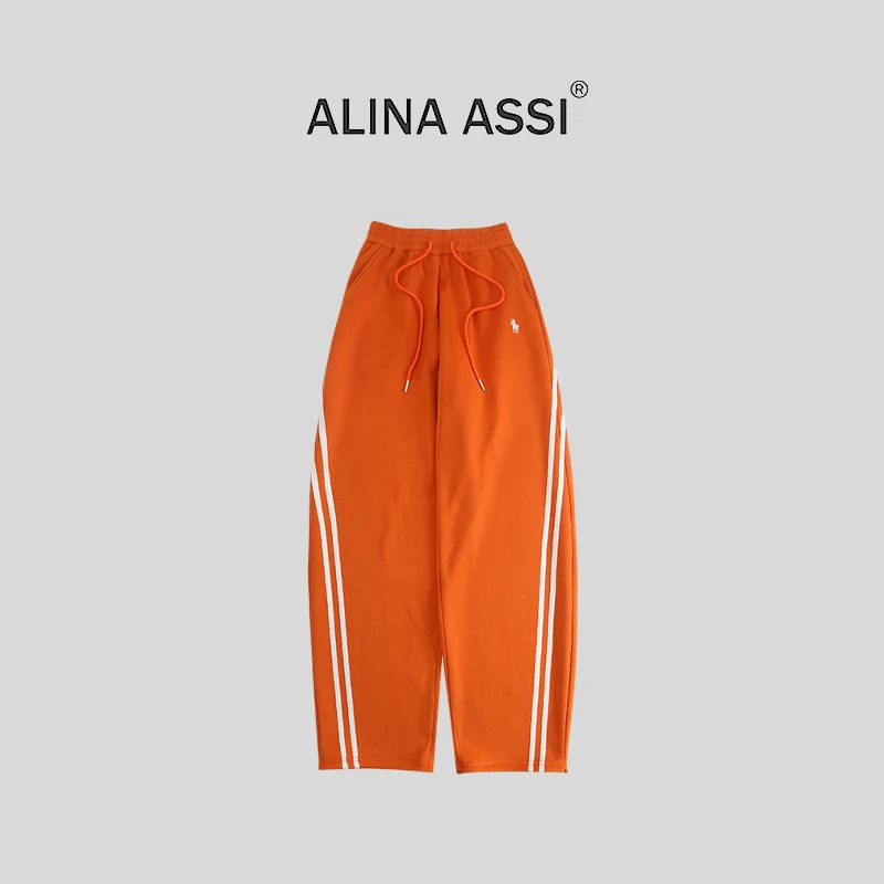 【桑蚕丝羊毛】2025秋冬加绒加厚织带休闲长裤K0711