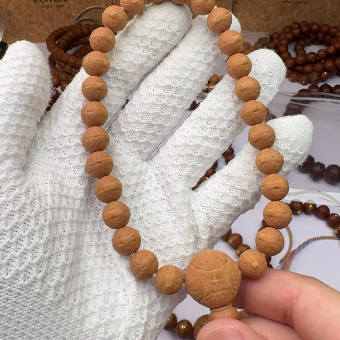 手串凤眼菩提10.5正圆红皮实心籽