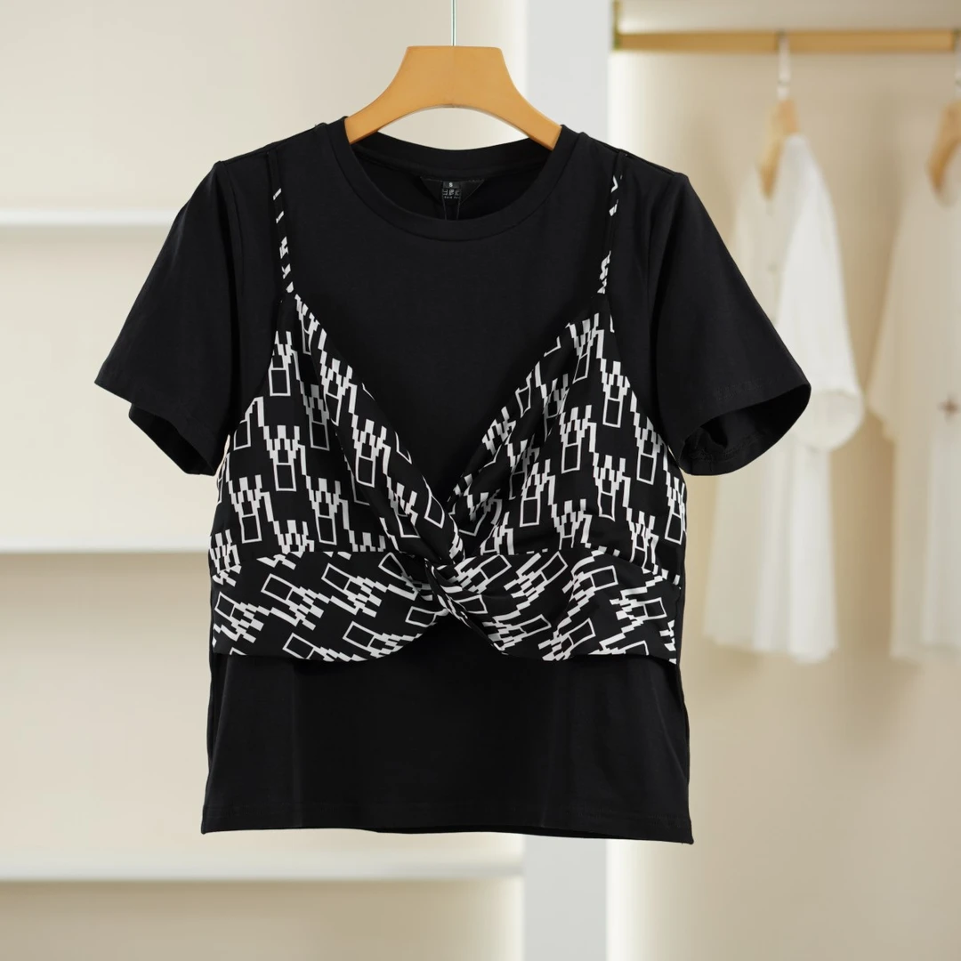 麦迪尚品【白LY】50407199 夏季简约短袖T恤衫品牌撤柜 A4组