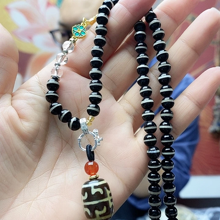 玛瑙/玉髓合金颈饰
