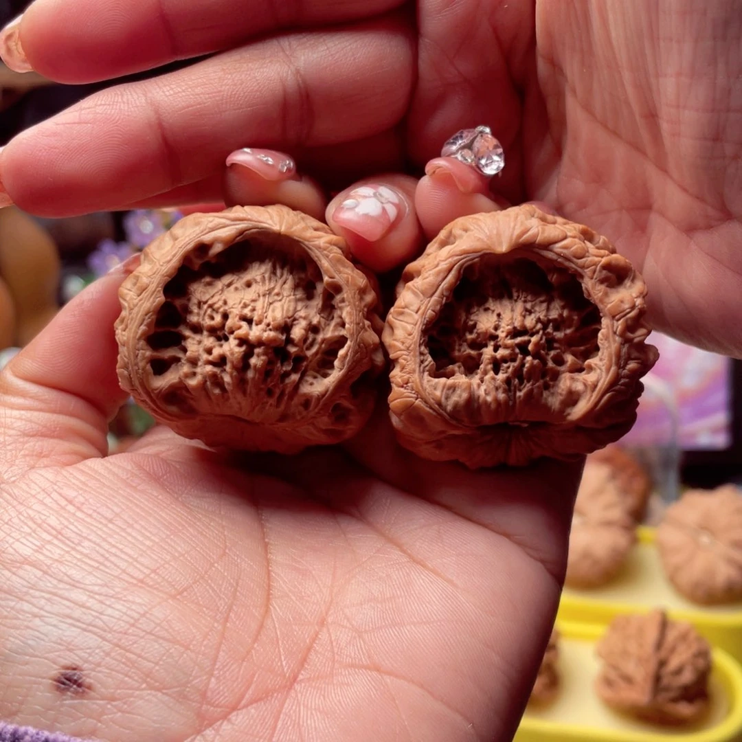 【闪购商品】文玩核桃把件蛇头聚宝盆40