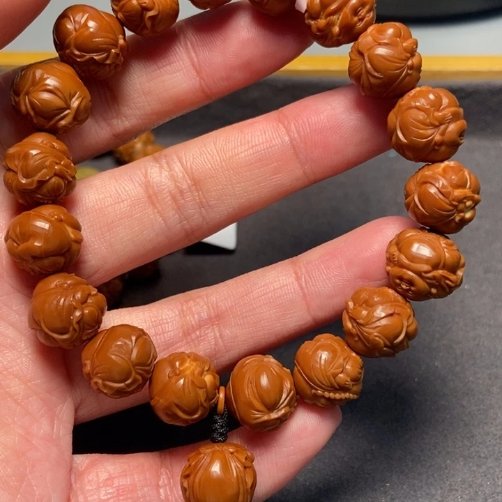 橄榄核手串/手链十八弥勒手串1.3