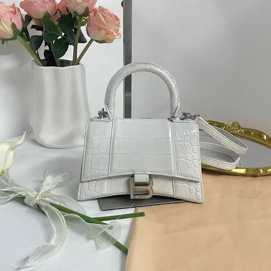 95新 Balenciaga/巴黎世家 巴黎世家白色沙漏手提包/95新