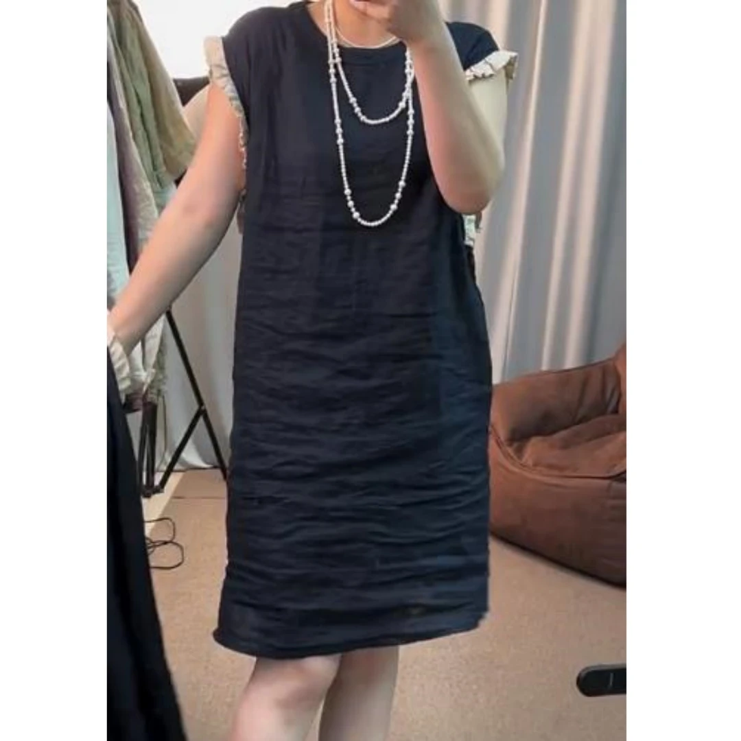 2025夏季新款显瘦大码休闲连衣裙