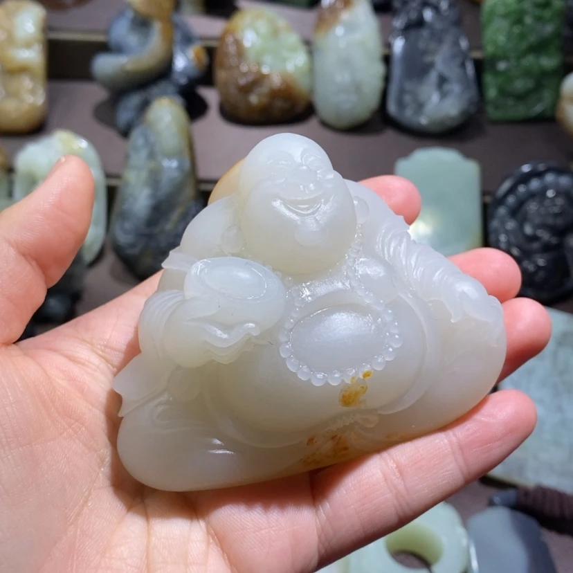 【闪购商品】和田玉摆件未镶嵌墨*定制