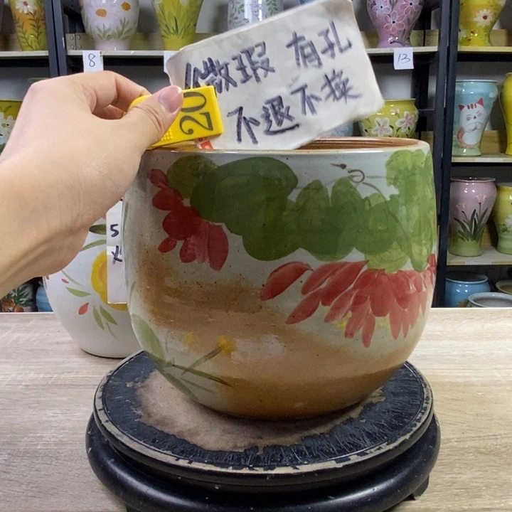 景德镇高温陶瓷花盆