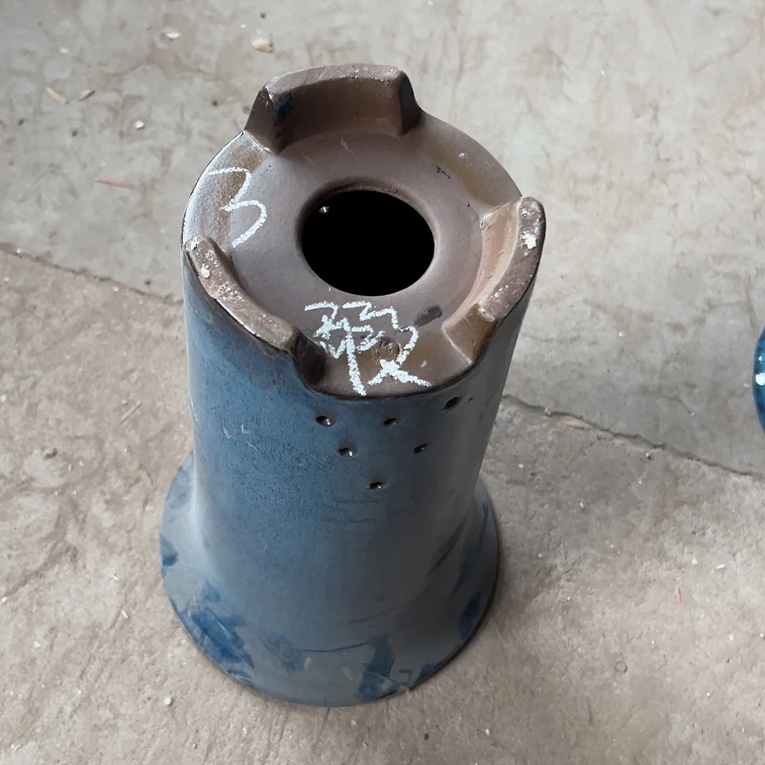 晴***墨花盆紫砂宜兴紫砂花盆源头口21.35瑕疵3号