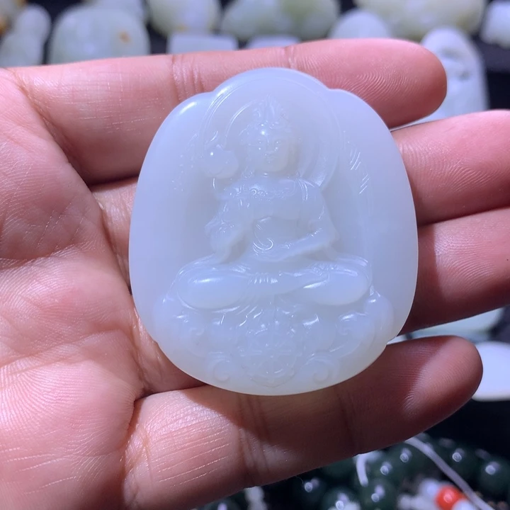 和田玉未镶嵌吊坠(不含链)