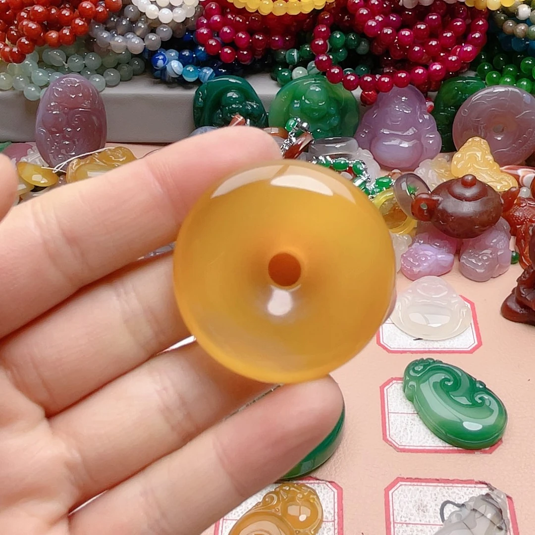 玛瑙/玉髓颈饰合金泈*