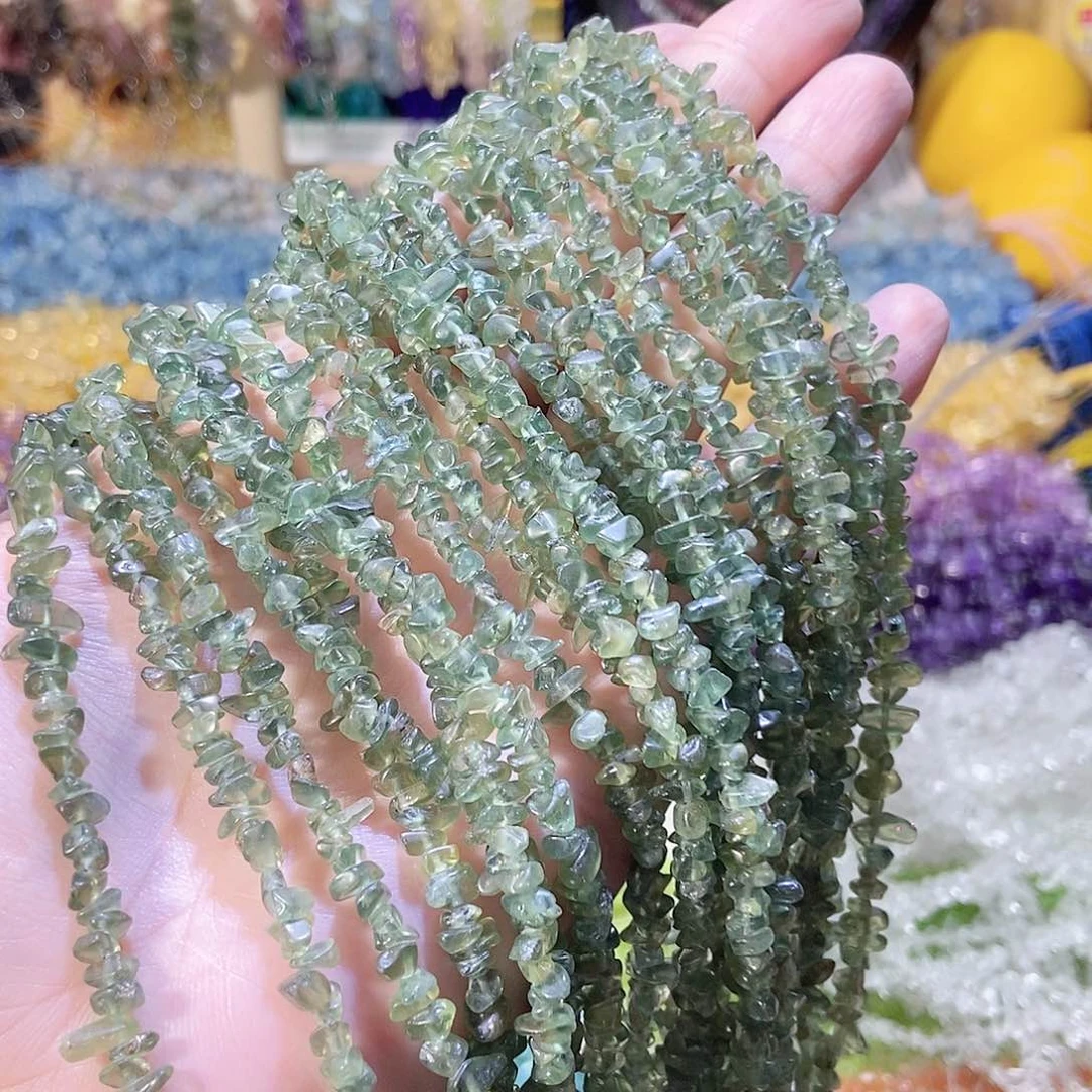 未镶嵌珠宝半成品水晶小绿磷灰