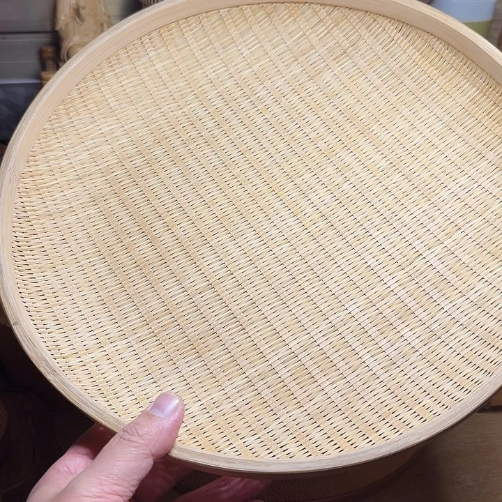竹编工艺饺子盘33