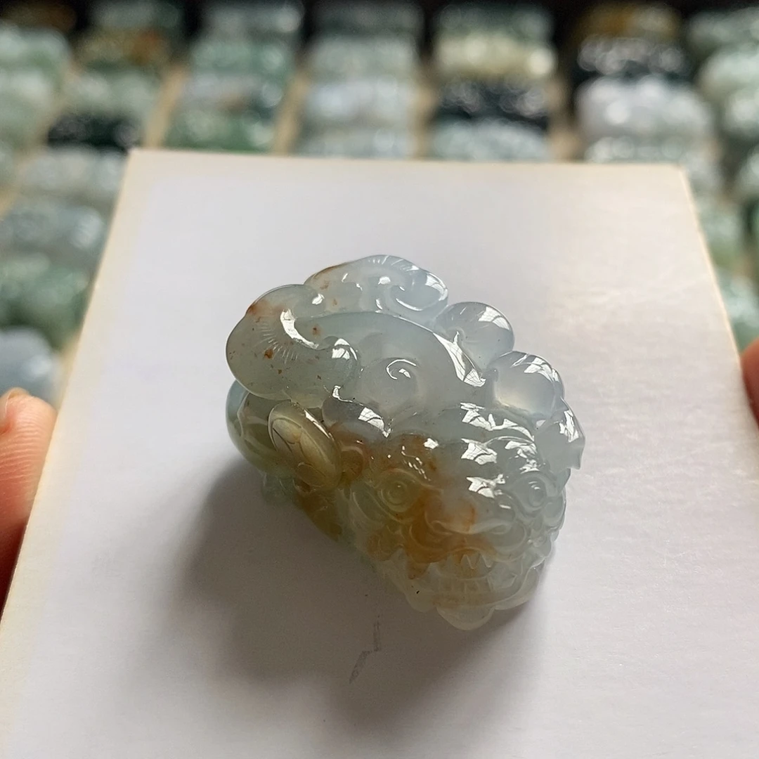 翡翠未镶嵌颈饰天然翡翠貔貅吊坠