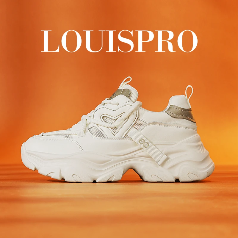 Louispro松糕鞋老爹鞋板鞋厚底潮鞋透气时尚复古百搭街头运动女士