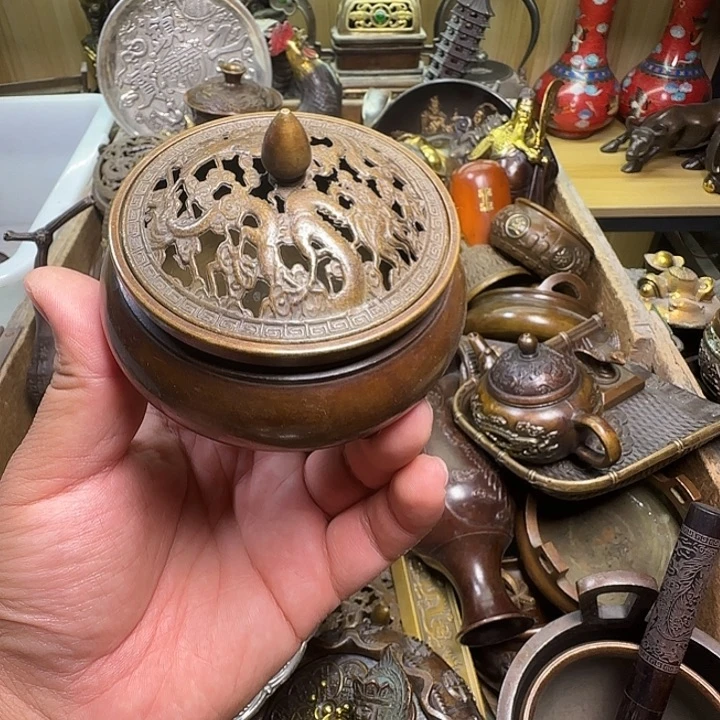 铜器办公室茶室摆件