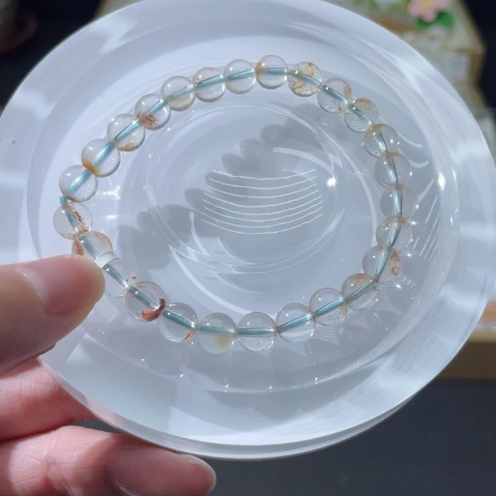 水晶手链未镶嵌兔毛7+