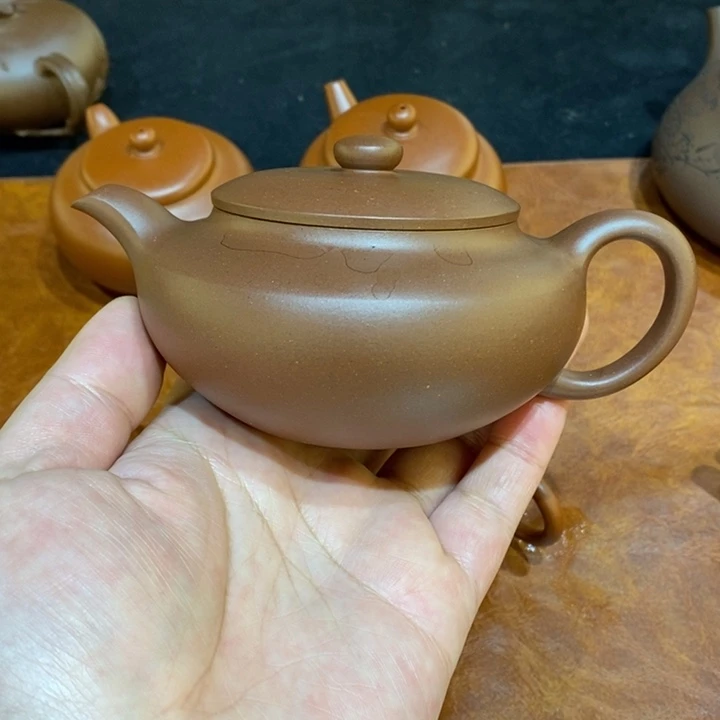 i***y紫砂茶壶全手汉扁
