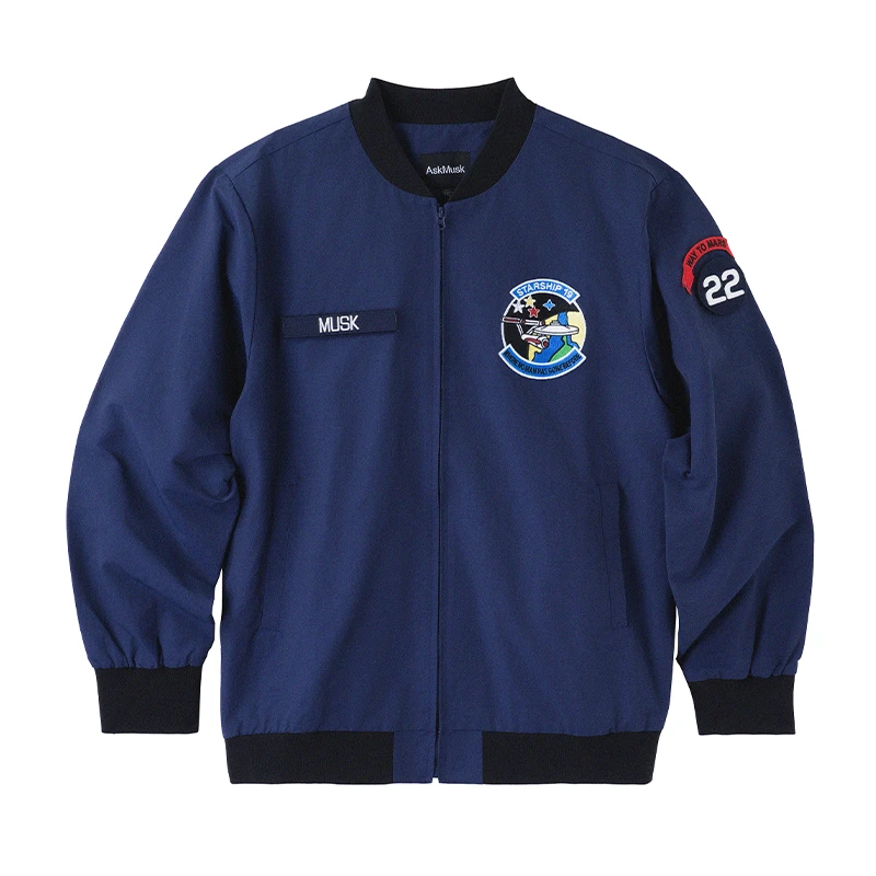 马斯克同款航空学院飞行夹克-AskMusk出品