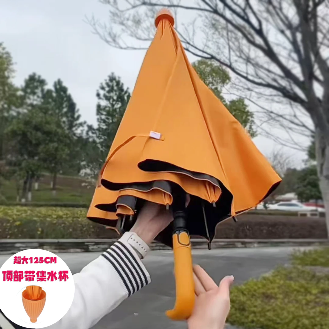 集水杯超大晴雨伞【送保暖手套】抗风暴雨伞马卡龙配色手柄防晒涂层