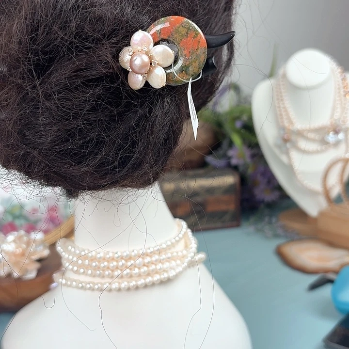 未镶嵌发饰淡水珍珠