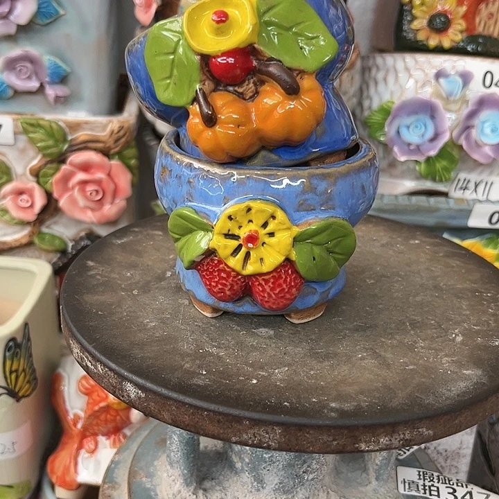 粗陶材质多肉花盆