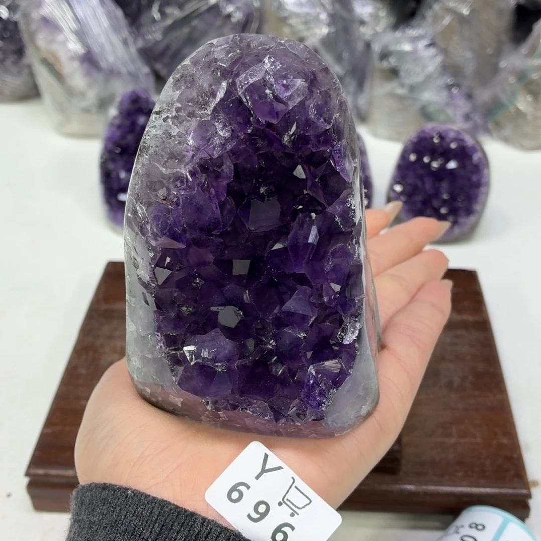 紫晶未镶嵌眼镜水晶