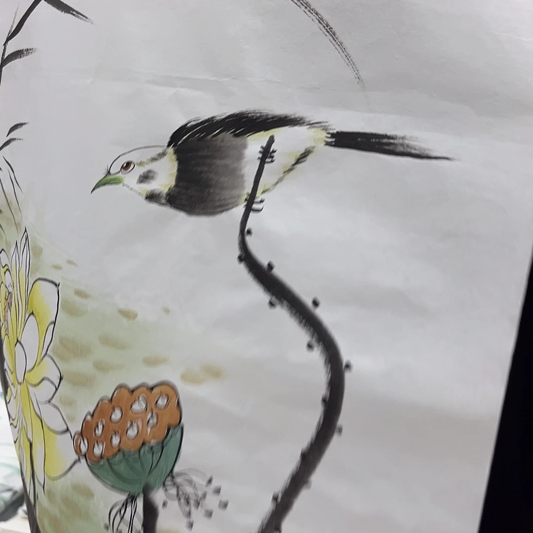 国画国画老师手绘作品