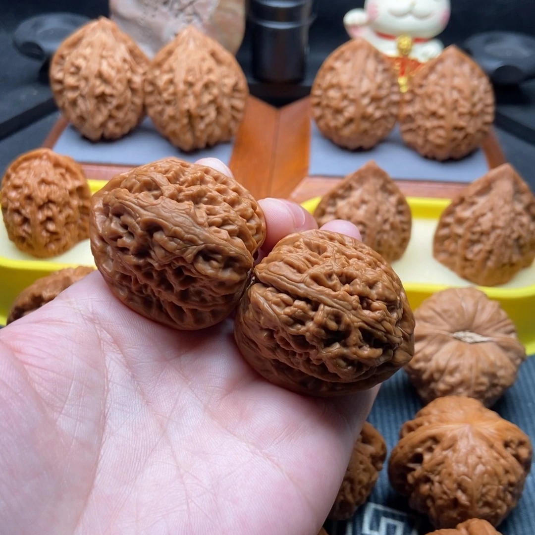 吊坠文玩核桃红锦鲤